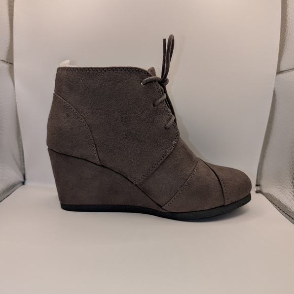 MARCOREPUBLIC Wedge Charcoal Gray Boots / Bootie Size 5 - Picture 6 of 10